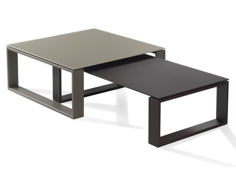 Table basse chocolat conforama