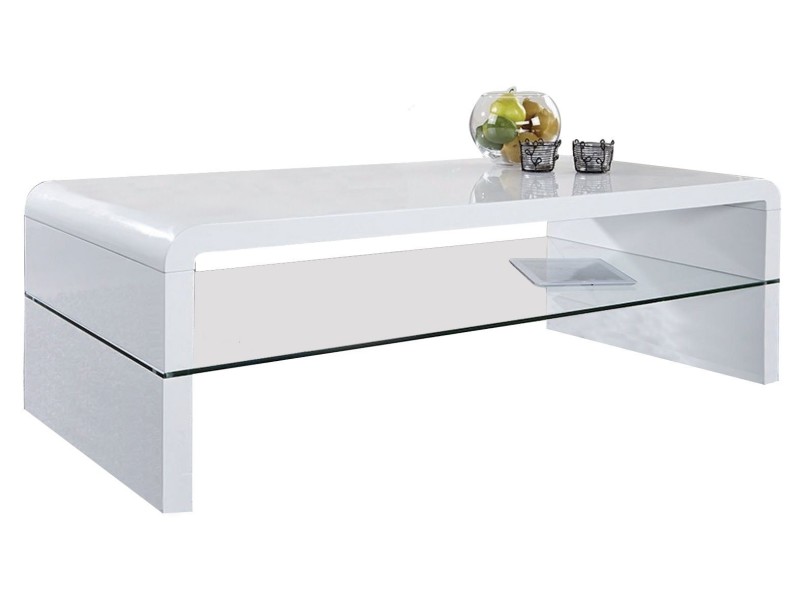 Table basse bois blanc conforama