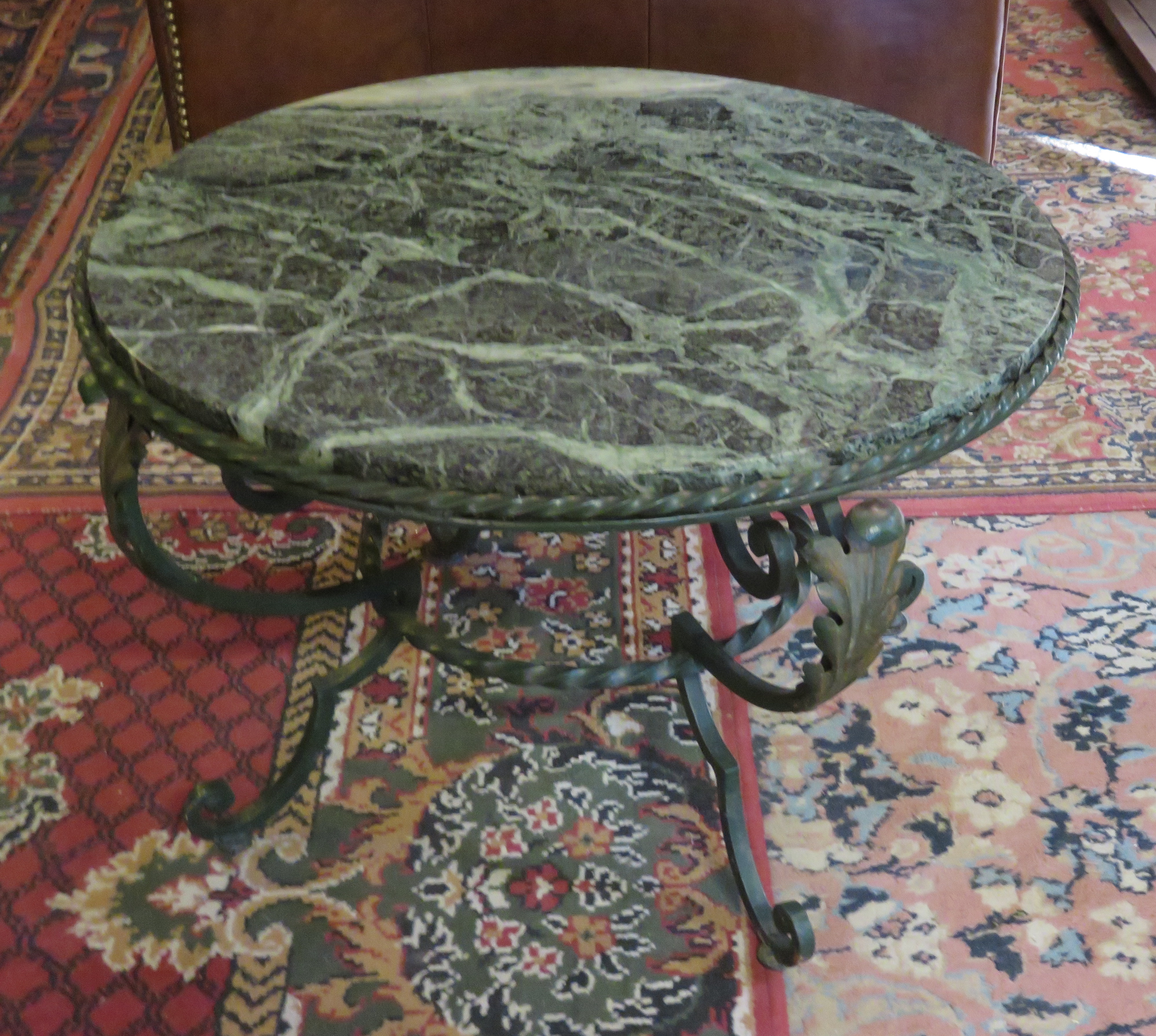 Table basse marbre brocante