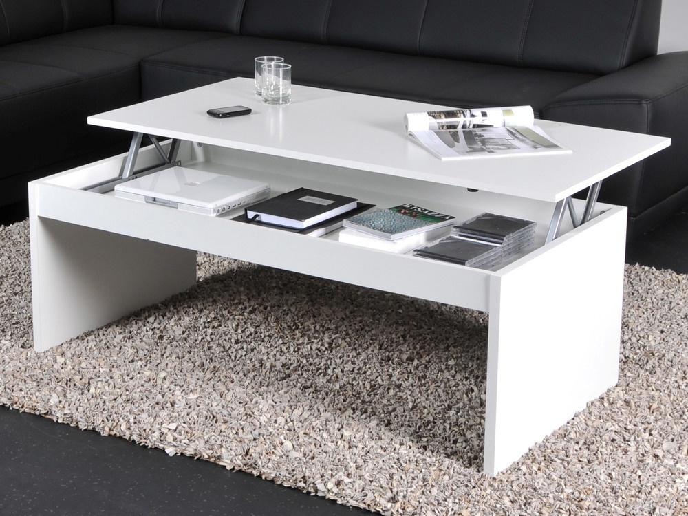 Table basse avec plateau relevable design