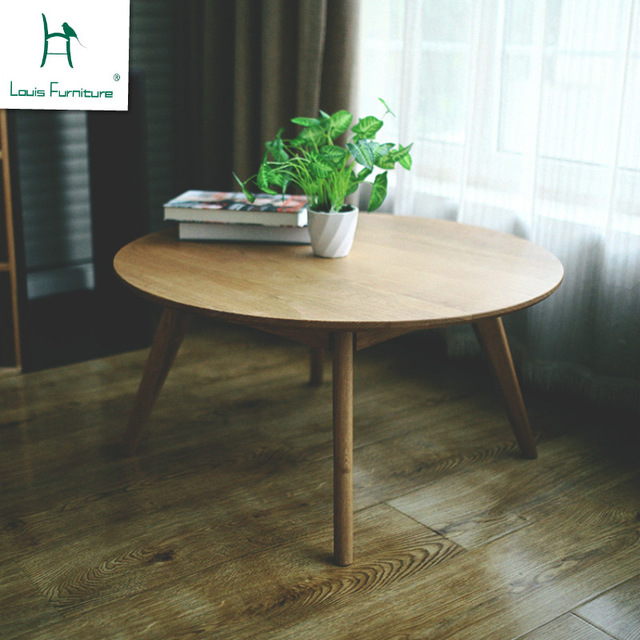 Table basse ronde nordique