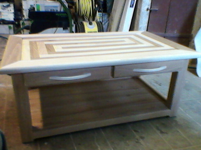 Table basse bois menuisier