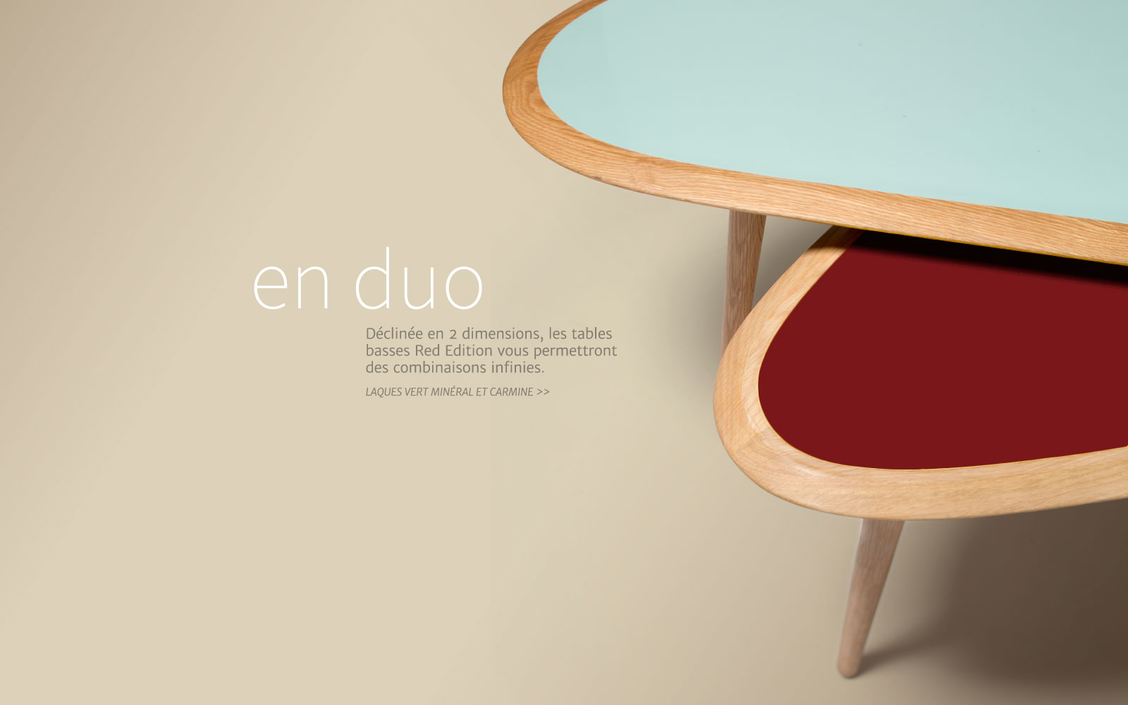 Table basse design années 50