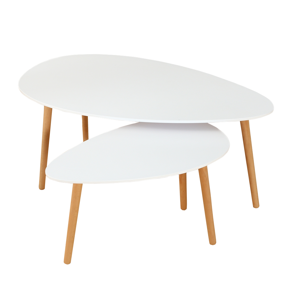 Table basse type scandinave blanche