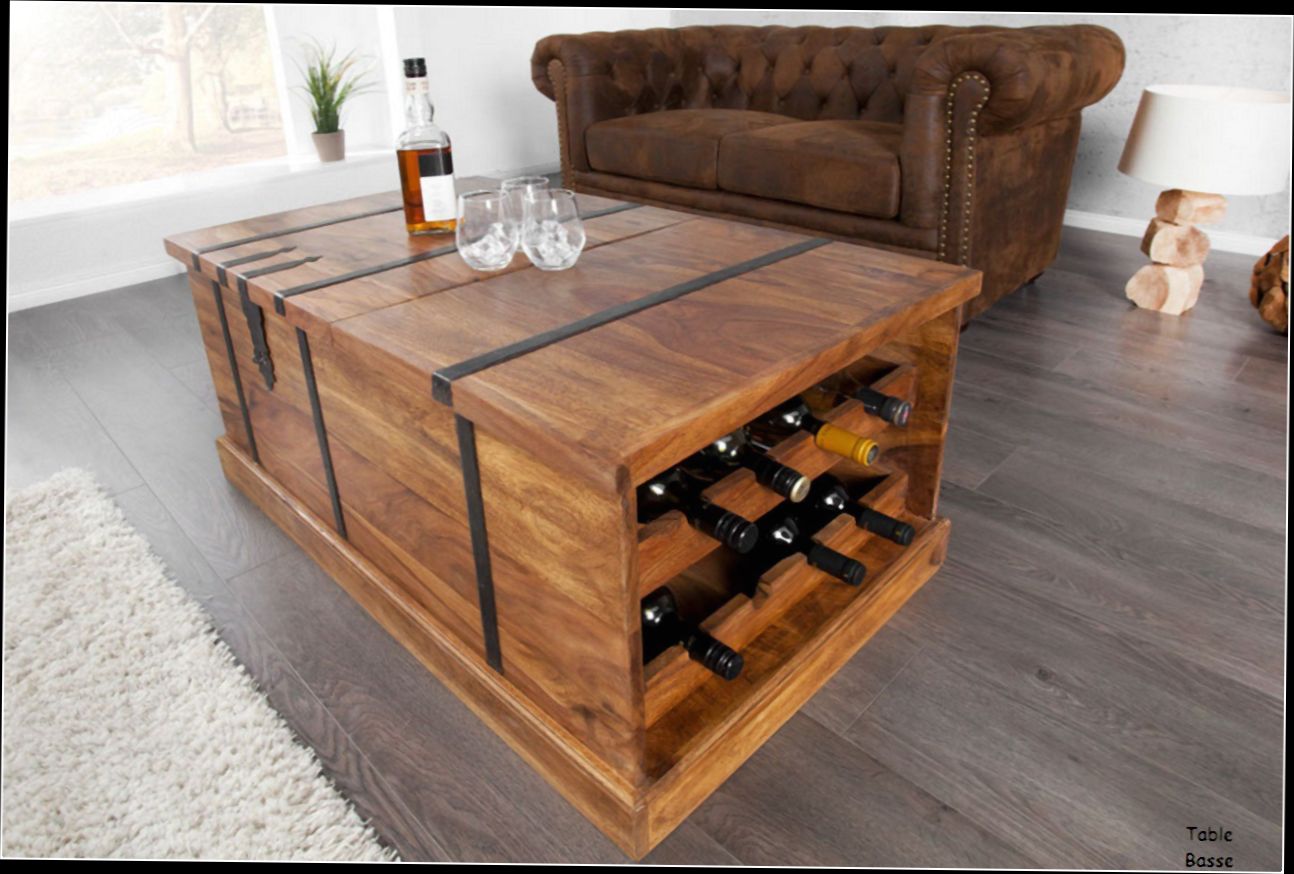Table basse de salon en bois