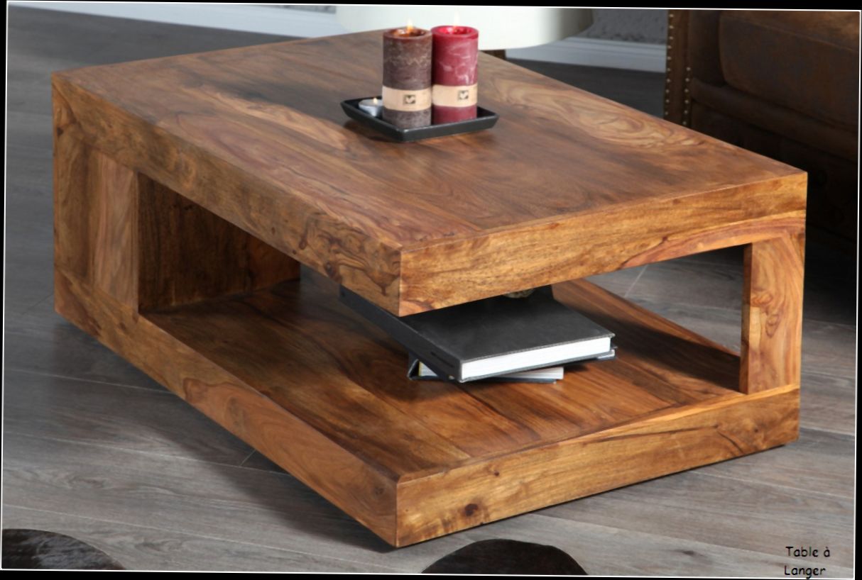 Table basse bois moderne pas cher
