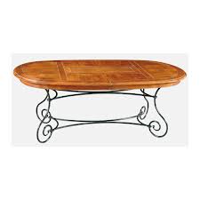 Table basse en fer forge bois