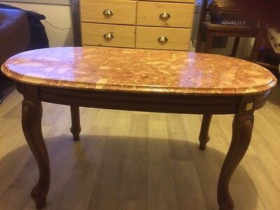 Table basse avec marbre