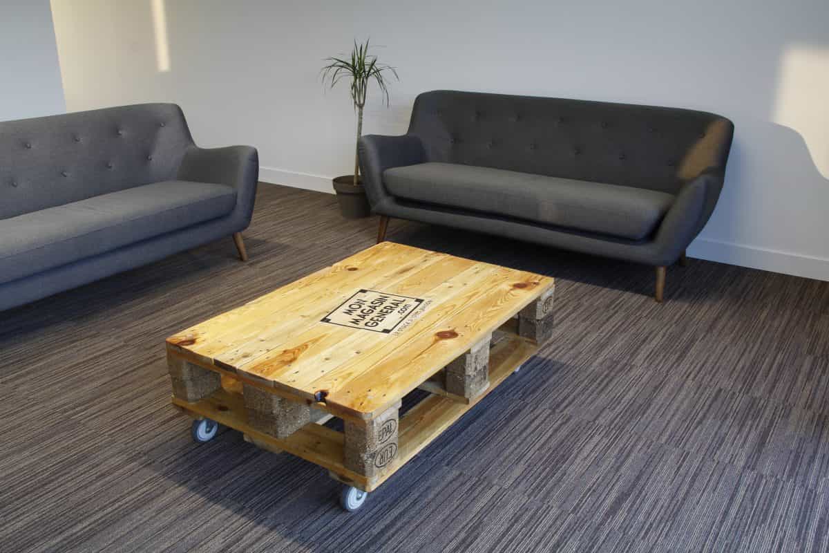 Modèle table basse en palette