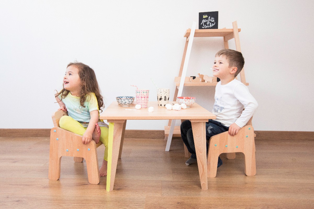 Table basse enfant bois
