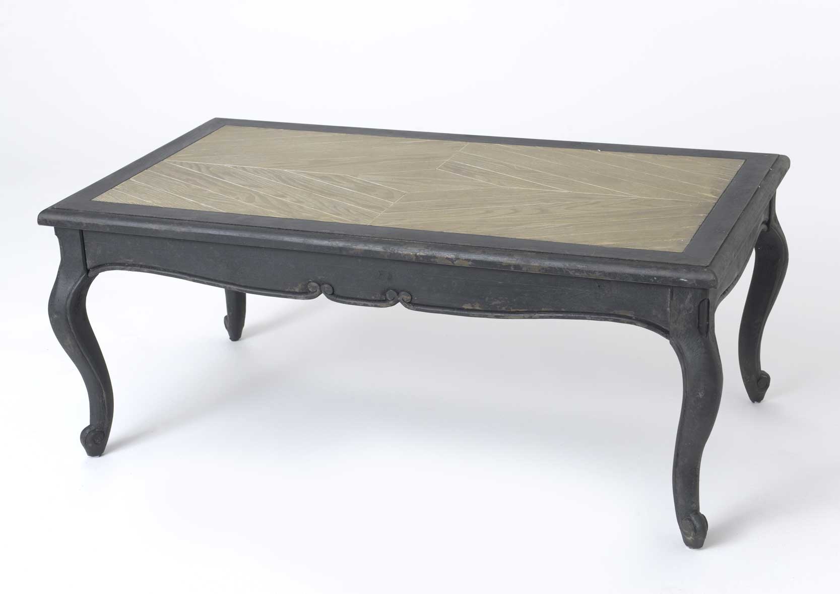 Table basse bois bicolore