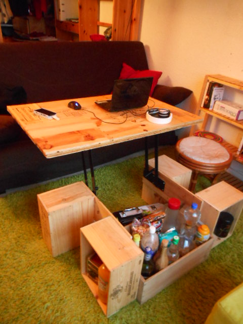Construire une table basse relevable