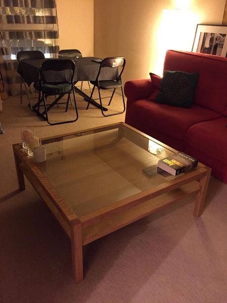 Table basse en verre habitat