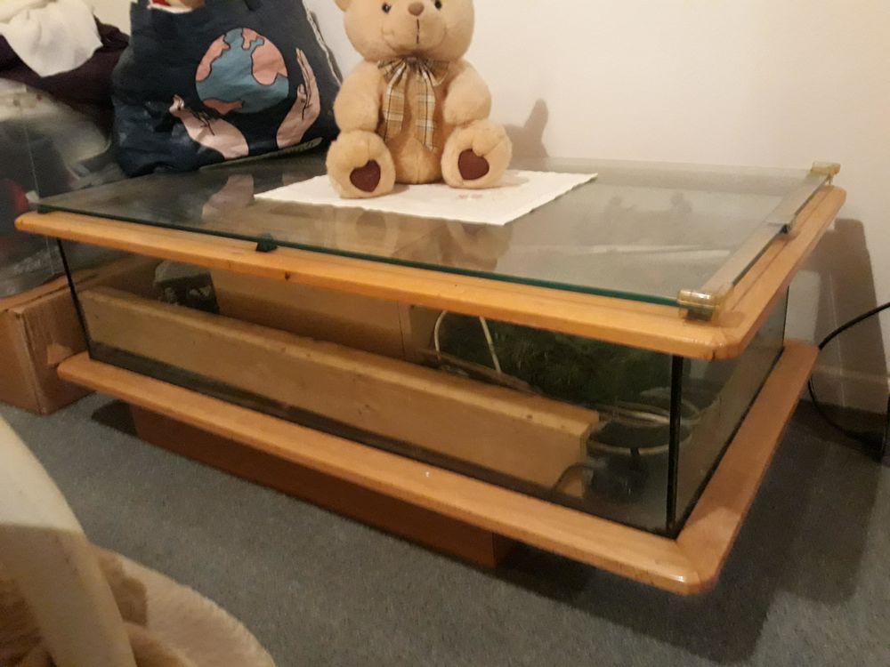 Table basse aquarium occasion