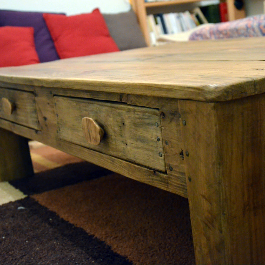 Table basse rustique bois