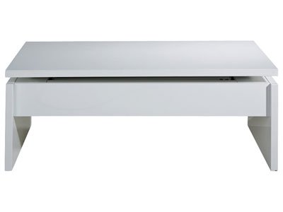 Table basse alinea blanc laqué