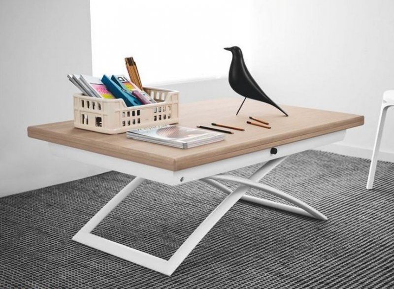 Table basse bois transformable