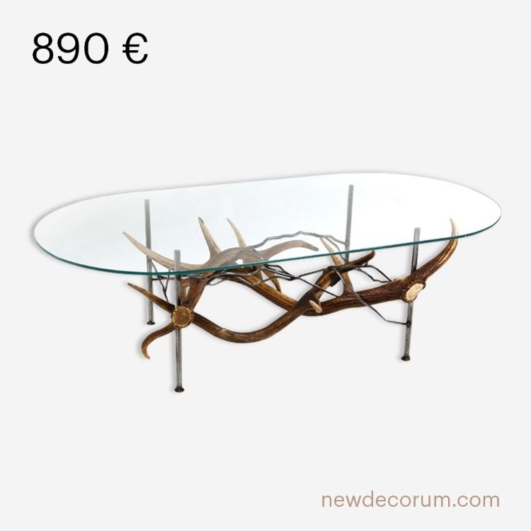 Table basse bois de cerf