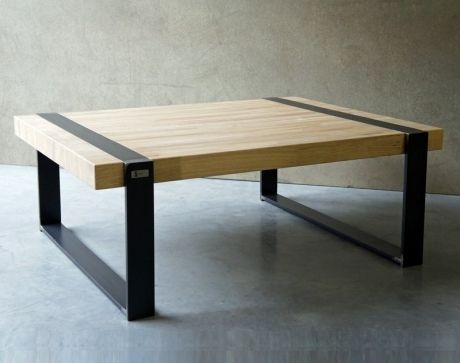 Table basse design bois et fer