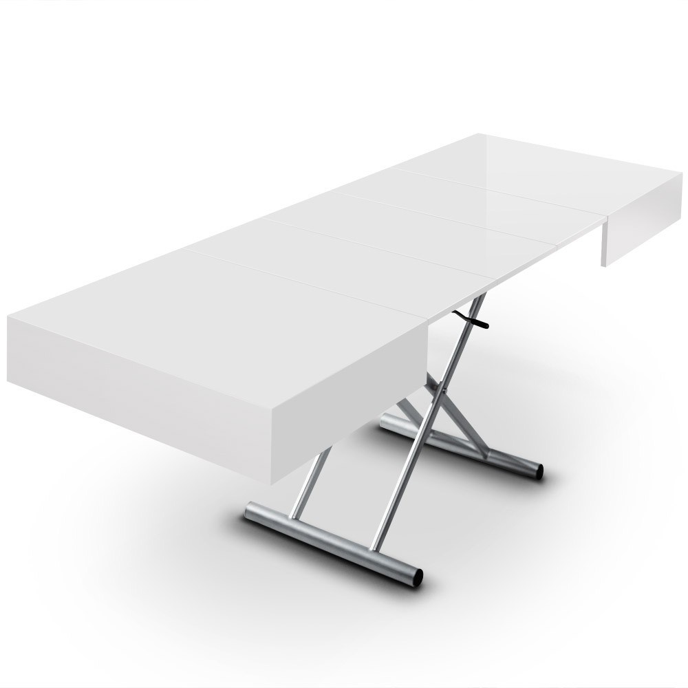 Table basse relevable bleu