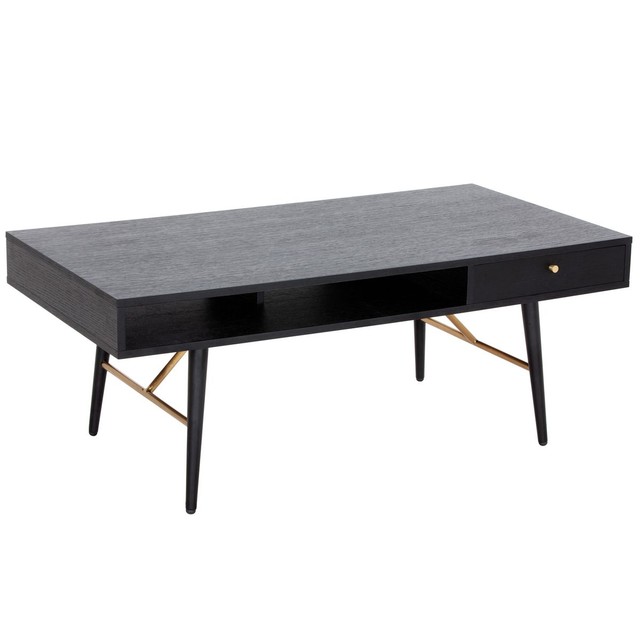 Table basse en bois noire