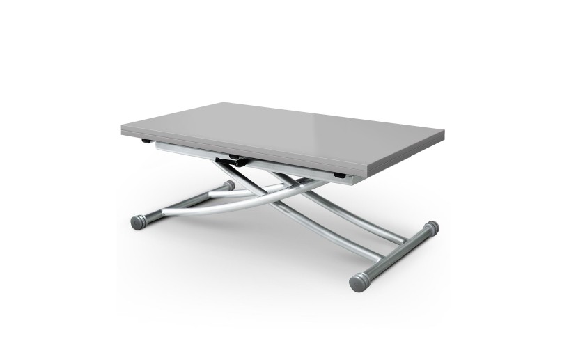 Table basse relevable grise