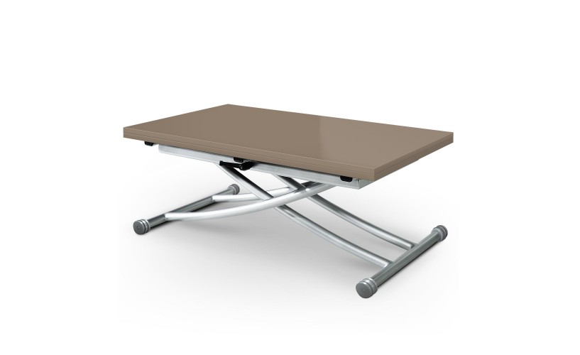 Table basse relevable et extensible noire