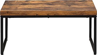 Table basse blanc verre bois