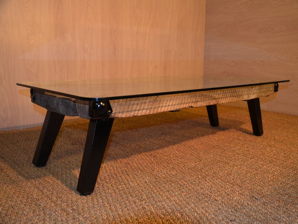 Table basse industrielle bois métal factory