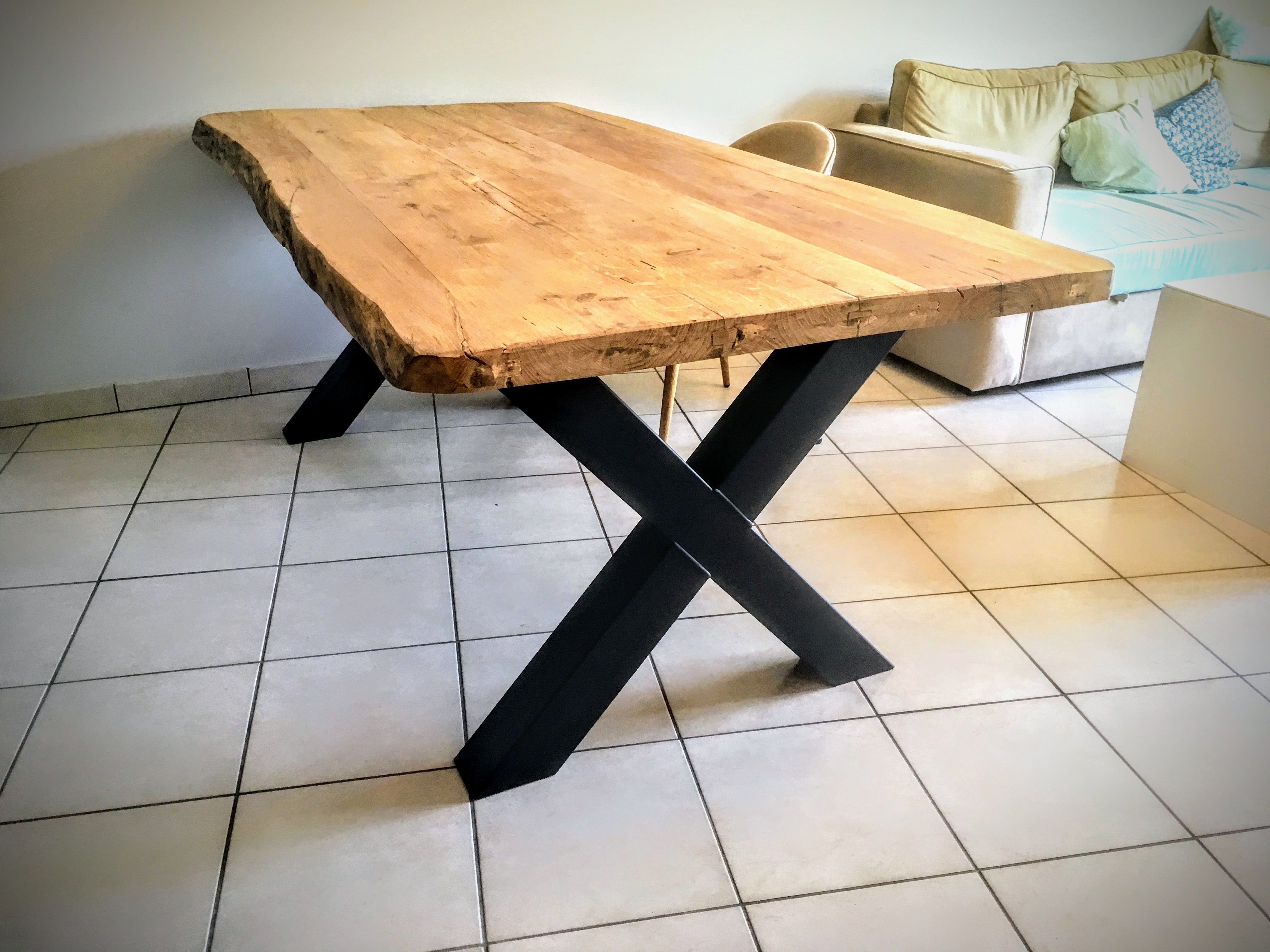 Table basse bois irregulier