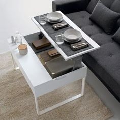 Table basse plateau relevable alinéa