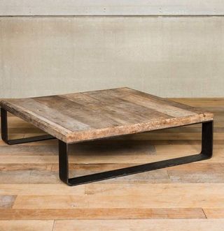 Table très basse bois