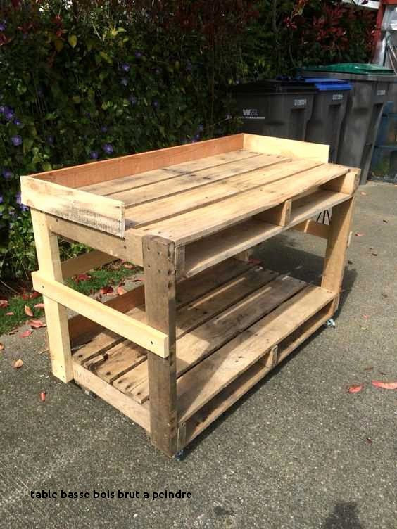 Table basse bois a peindre