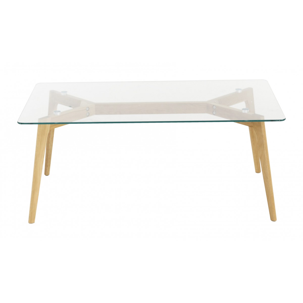 Table basse bois métal ronde