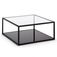 Table basse bois clair graphite