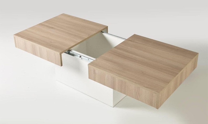 Table basse avec coffre de rangement