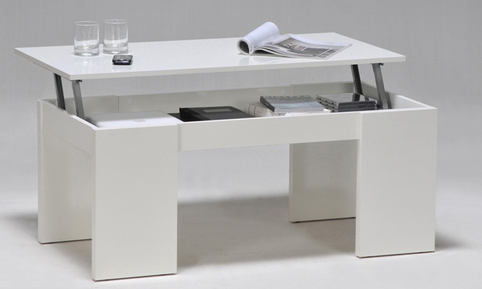 Table basse avec plateau relevable groupon