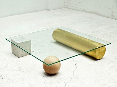 Table basse design en verre pas cher