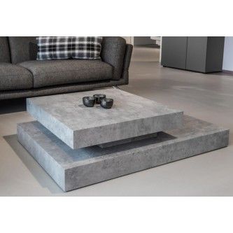 Table basse effet beton