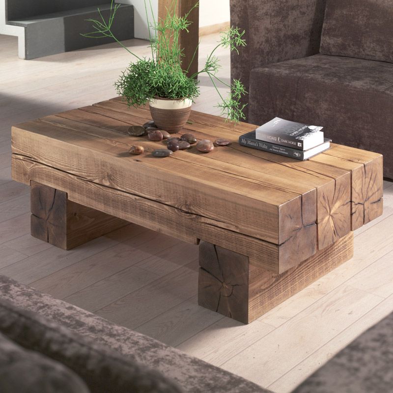 Table basse pin scandinave