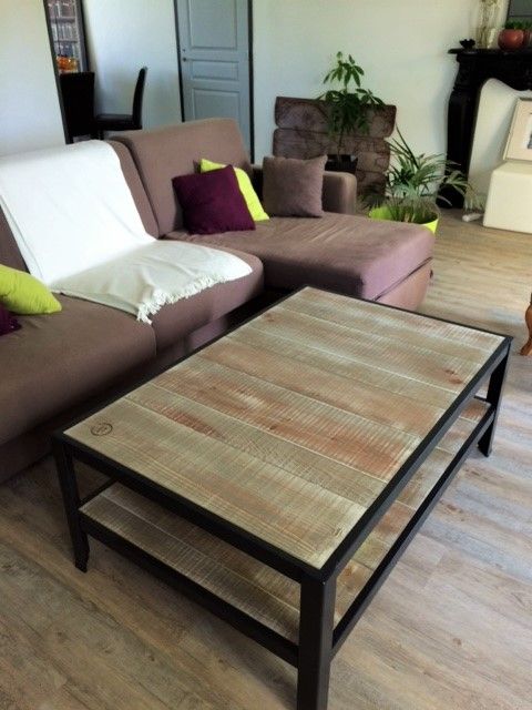 Table basse industriel scandinave
