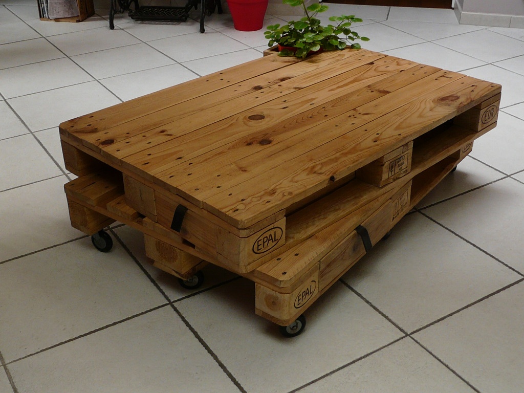 Table basse palette epal