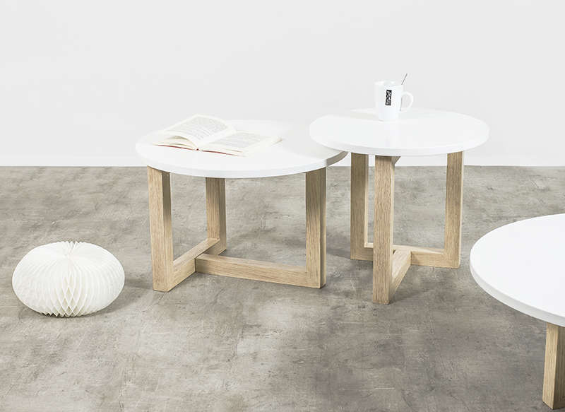 Table basse scandinave blanc