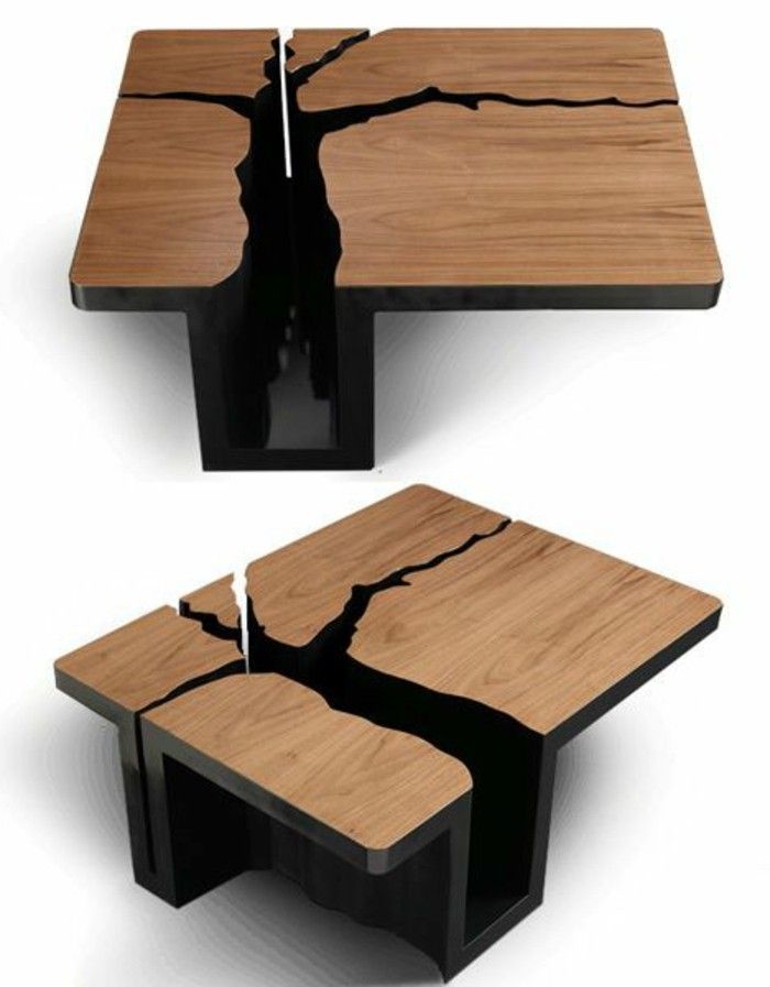 Table basse bois pas chere