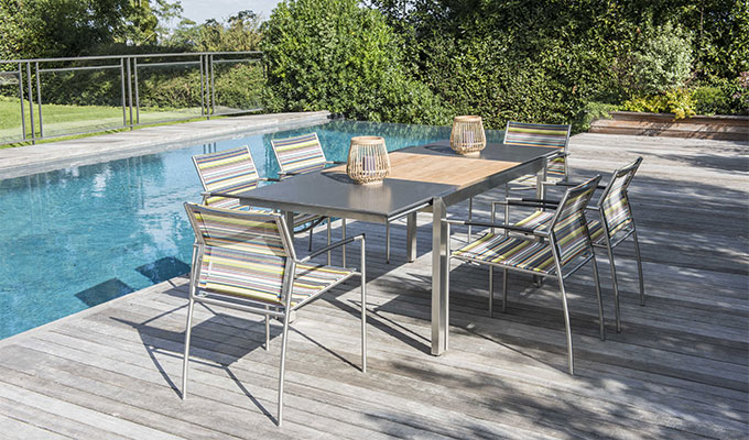 Salon de jardin bois table basse