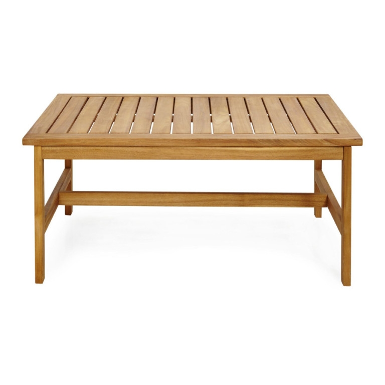 Table basse noyer teinté gris