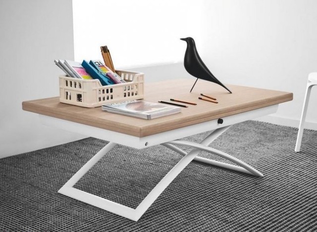 Table basse relevable repas