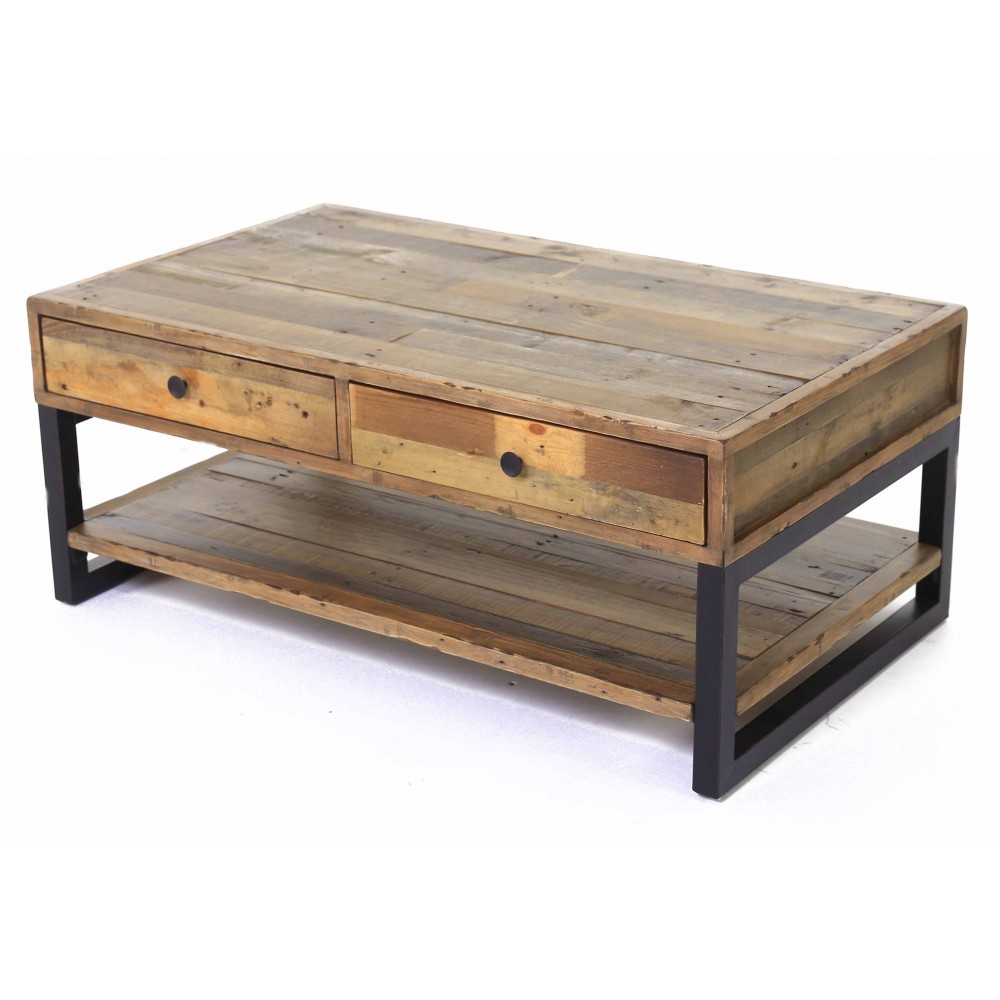 Table basse pin