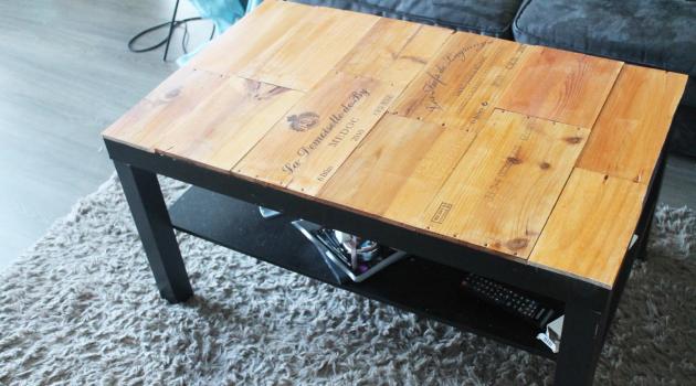 Retaper une table basse ikea