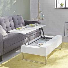 Table basse relevable pour manger